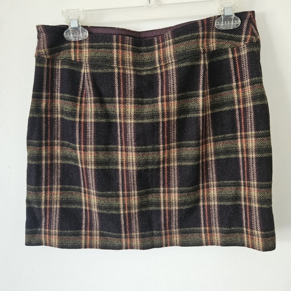 Michael kors wool plaid mini skirt - Picture 5 of 7